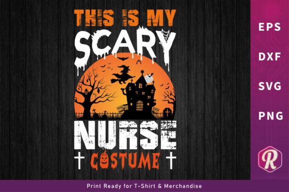My Scary Nurse Costume - Halloween T-shirt Design
