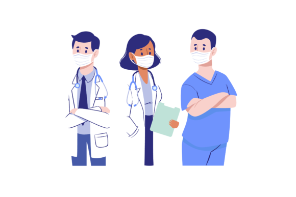 Nurse Doing Treatment: A Versatile Embroidery Design