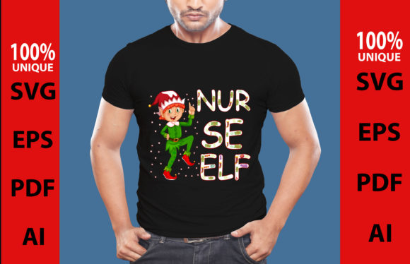 NURSE ELF T-SHIRT DESIGN: A Festive and Professional Touch
