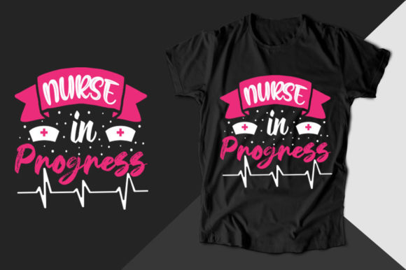 Nurse in Progress: A Charming T-Shirt Design