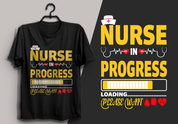 Nurse Progress T Shirt Design: A Stylish Embroidery Asset