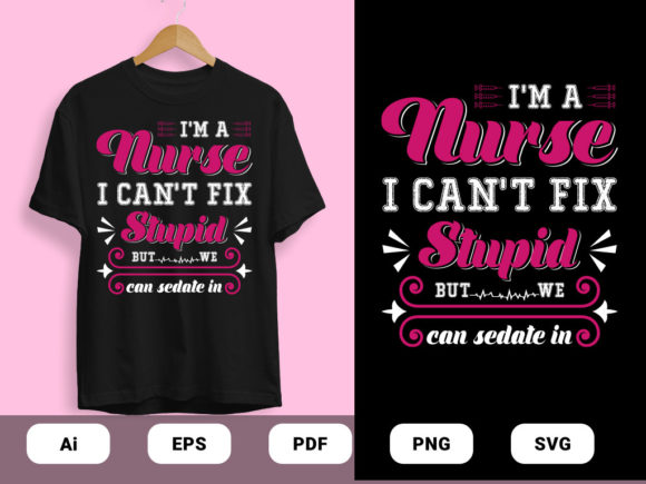 Nurse T-Shirts Design for Embroidery Projects