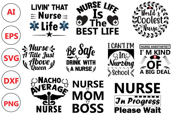 Nurse Typography T-shirt Design: A Closer Look