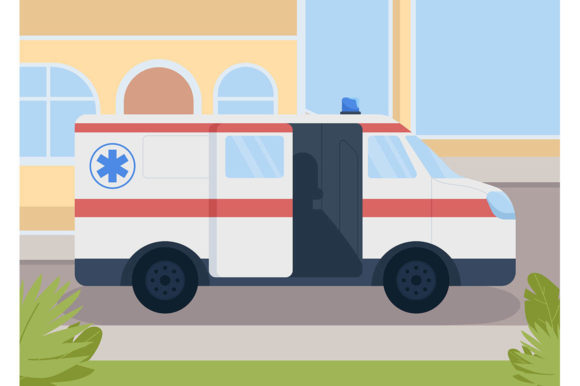 Review: Medical Transportation Flat Illustration